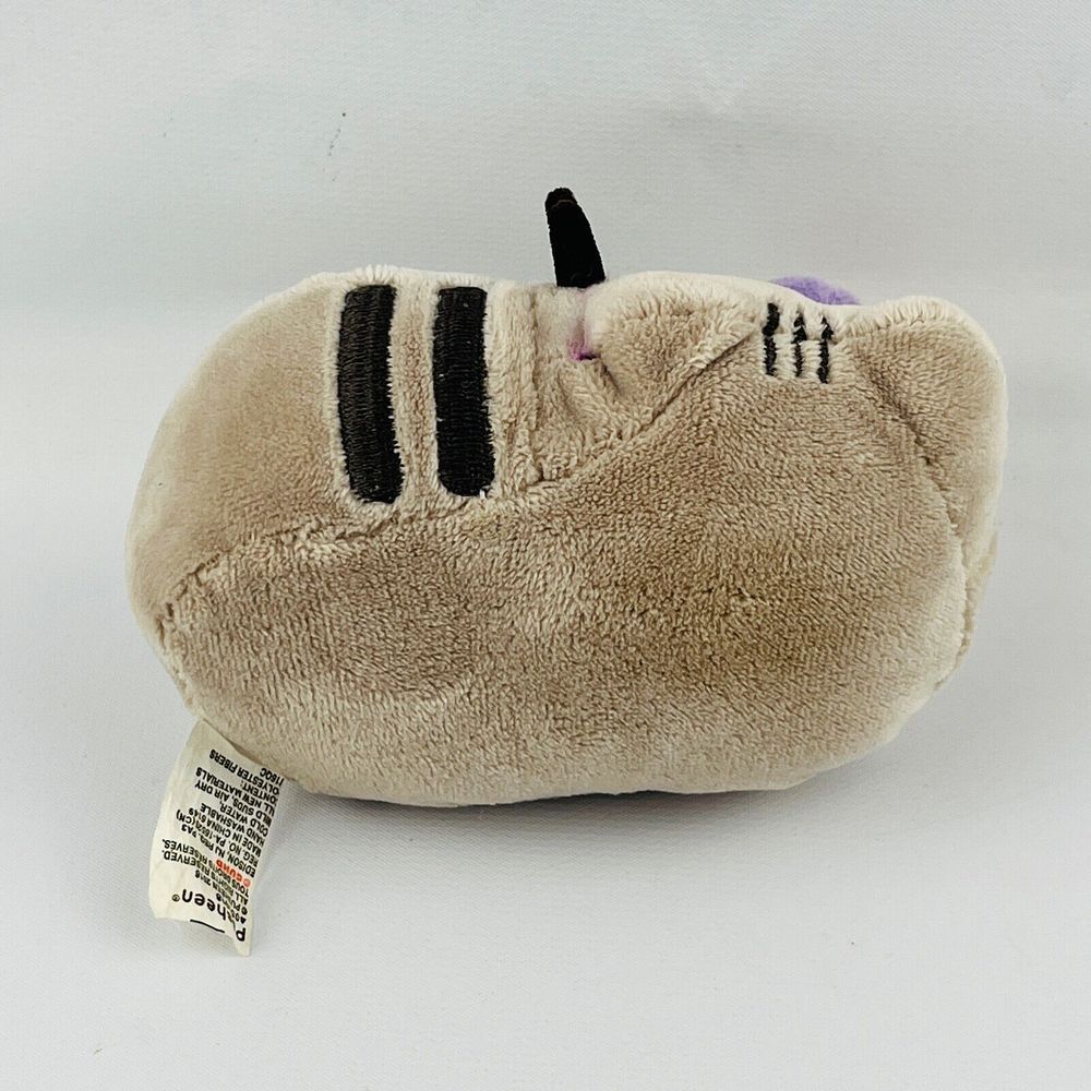 Gund Pusheen Ice Cream Bowl Cone Plush Cat 5" Stuffed Animal 2016 #4058998 - Picture 2 of 6